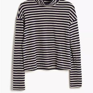 Madewell Rivet & Thread LA Crop Turtleneck: Striped Edition